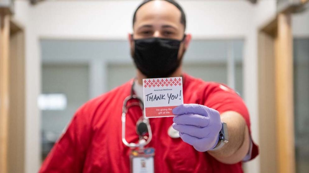 Red Cross thanks you for your donation. 