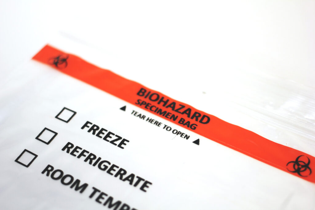 Tear-off biohazard bags help you reduce expensive biohazard waste, 