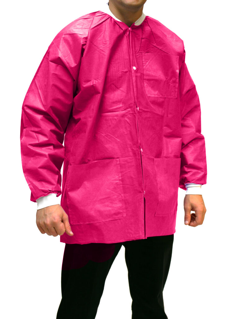 Pink lab coat