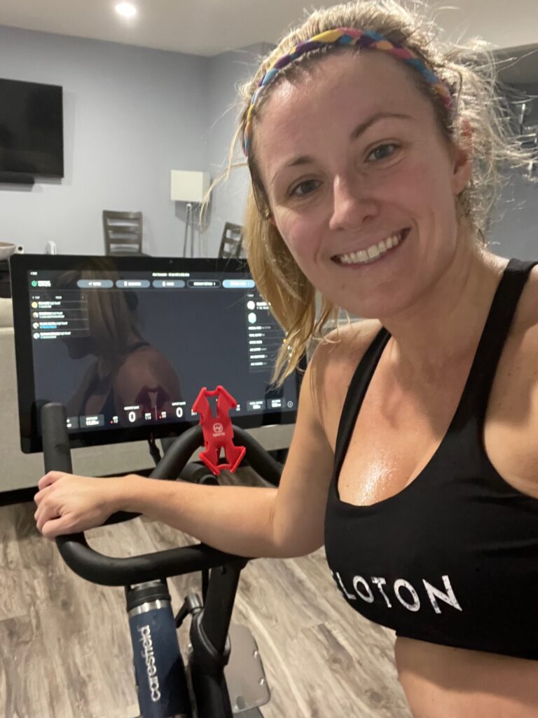 Kacie in the spin4 crohn's and colitis cures ride. 